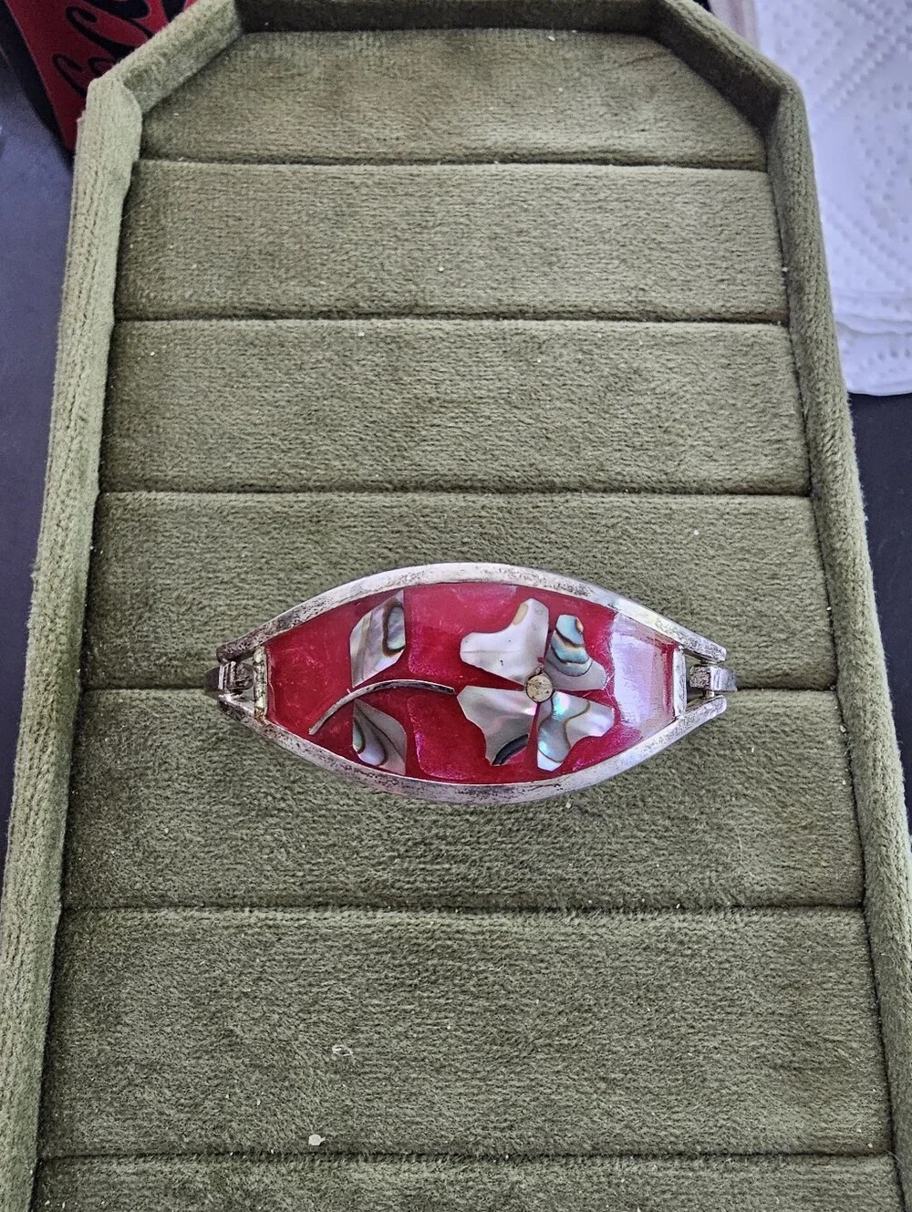 Vintage Child Size Alpaca Mexico Silver Bracelet